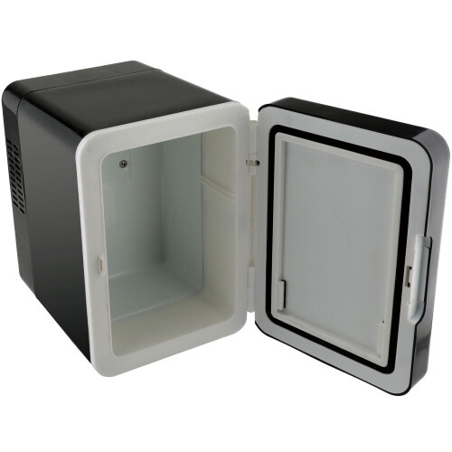 Mini nevera/calentador, 4 l, 220 V + 12 V, negro