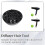 2X Salon de Coiffure Professionnel Sèche-Cheveux Diffuseur Souffleur Buse Barbier Sèche-Cheveux Diffuseur 7
