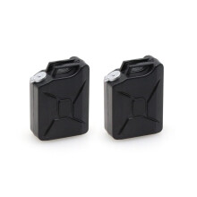 2Pcs  Simulation Fuel Tank Decoration Tools for 1/8 1/10 RC Crawler Car Axial SCX10  TRX4 RC4WD D90,Black