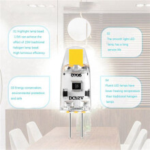 18PCS G4 LED Bulb 12V Dimmable COB LED G4 Bulb 1.5W 360 Angle to Replace 15W Halogen Lamp (Warm White)