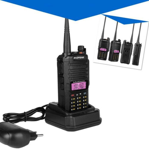 Baofeng UV-9R Plus IP67 Αδιάβροχο Ραδιόφωνο FM VHF/UHF διπλής ζώνης με διπλή οθόνη και λει 1