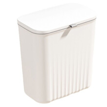 Cuisine Poubelle MéNage Armoire Porte Suspendue Couvercle Coulissant Seau de Stockage Poubelle Poubelle Murale Poubelle Blanc