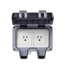 IP66 Rainproof Charging US Socket Rainproof Splashproof Outdoor International Universal Power Socket