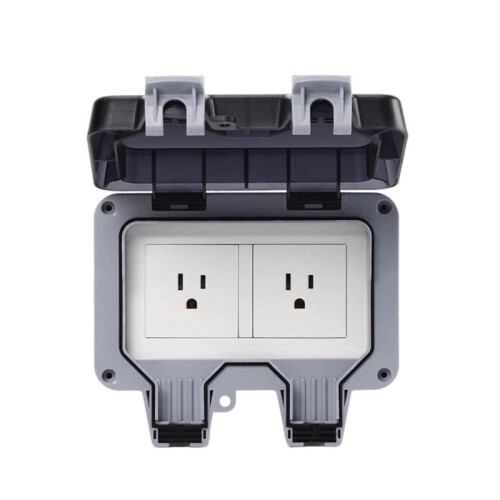 IP66 Rainproof Charging US Socket Rainproof Splashproof Outdoor International Universal Power Socket