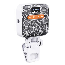 RGB Fill Light Fun Graffiti with Clip Led Phone Selfie Light 2500-9000k Full Colour Adjustable Camera Photography Light
