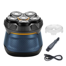 Shaver for Men Cordless Electric 6 Dual Track Rotary Blades Waterproof Wet/Dry, Men'S Rotary Shaver B