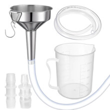 Transmissie Trechter Kit met 2 Heldere Plastic Slangen Water Vloeistof, Oliewissel voor Gemakkelijke Vloeistofwisselingen in Voertuigen