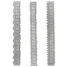 3pcs Irregular Tape Measuring Embossed Metal Cutting Mold for Scrapbook Card Making