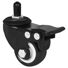 Piano Caster Wheels, Piano Caster Double Wheel Accessory Swivel Stem Casters for Furniture Cart