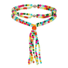 2 Pack Magnetic Curtain Tiebacks Colorful Tassel Holdbacks Curtain Ties for Home Decor