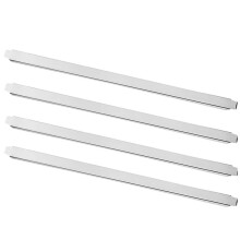 4pcs 20 Inch Stainless Steel Steam Table Adapter Bars for Hotel Pans, Full & Fractional Size Divider
