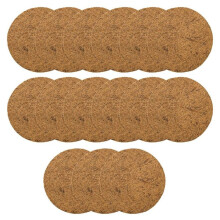 15 Packs Nest Pads, Bird Breeding Mat for Chicken, Natural Coconut Fiber Bird Egg Mat, Nesting Bowl Box Pad