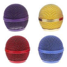 4 Pcs Microphone Grille Replacement Metal Mesh Grill Covers , Microphone Grill for SM58 Wired Wireless Mics