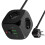 Power Strip Wall Socket Extender 3 AC Outlets 2 USB  and 2Type C EU Plug Charger  with 2 Meter 6