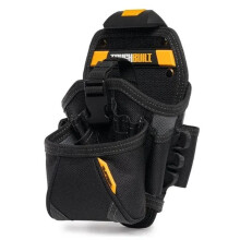 TOUGHBUILT TB-CT-20-LX Durable Drill Tool Holster Pouch with Belt Portable Job Site Storage Organizer Bag