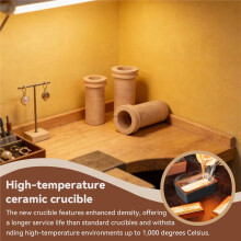 Ceramic Crucible for Jewelry Casting - Ideal Melting Dish for Gold, Silver, and Precious Metals