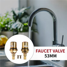 2PCS Brass Ceramic Stem Ceramic Disc Cartridge Faucet Valve Cartridge Replacement Faucet Repair Replacement Parts