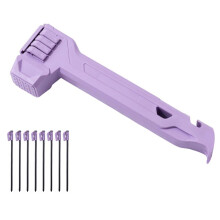 Tent Stake Hammer with Built-in Storage for 8 Stakes and Stake Puller for Outdoor Camping B