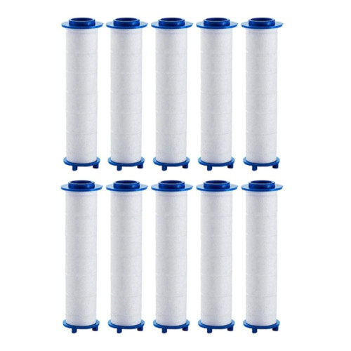 Shower Filter Replacement Cartridge, Calcium Sulfite Dechlorination Filter 10-Pack, Chlorine Removal Water Purifier