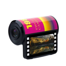 1080P Digitale CCD Camera Video Recorder Vintage Film Camera Sleutelhanger Duimcamera voor Kinderen en Tieners Zwart
