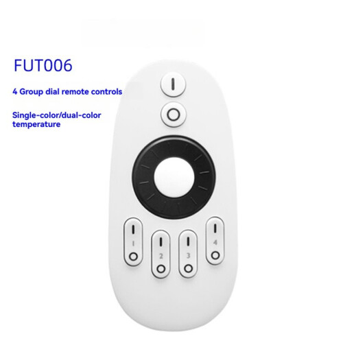 2.4GHz 4 Zone Rotating Wheel/Button Remote Touch RF Wireless CCT Remote Control LED Strip Controller FUT006 1