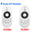 2.4GHz 4 Zone Rotating Wheel/Button Remote Touch RF Wireless CCT Remote Control LED Strip Controller FUT006 4