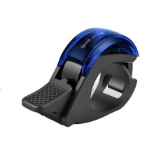 WEST BIKING Wal Versteckte Fahrradglocke Aluminiumlegierung Fahrradhorn Klarer Lauter Klang 22,2-31,8mm Lenkerglocke Schwarz Blau