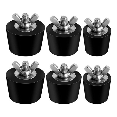 6-Pack 3-Storlek Pool Vinteriseringsplugg för PoolhåL, Expansionspluggar för Poolskimmer Ovan Jord