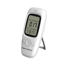 Radongassdetektor for stasjonær bruk med svært nøyaktig sensor, luftkvalitetsmåler for hjemmet og gassanalysator inkluderer batterier.