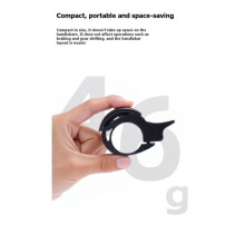 WEST BIKING Walvis Verborgen Fietsbel Aluminium Legering Fiets Hoorn Helder Hard Geluid 22.2-31.8mm Stuurbel Zwart Blauw