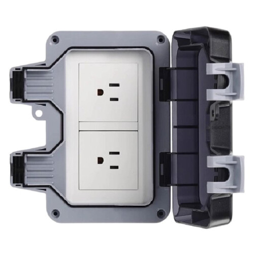 IP66 Rainproof Charging US Socket Rainproof Splashproof Outdoor International Universal Power Socket 2