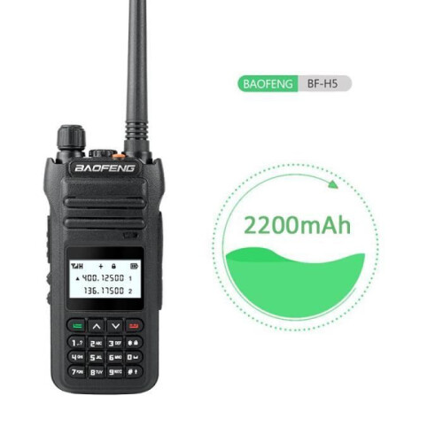 Baofeng H5 Υψηλής Ισχύος 10W Αμφίδρομο Ραδιόφωνο Μεγάλης Εμβέλειας – 16 Κανάλια, 136-17 1