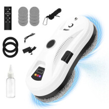 Electric Window Cleaning Robot, 5600Pa, 30mL water tank, 3 automatic modes – Includes 10 cloths