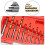 Screw Extractor Set 11-Piece, Broken Stripped Screw Remover 3mm-10mm, Coarse Thread Bolt Extractor with Drill Bits 5