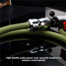D503 HiFi Power Cable Audiophile AC Power Cord 12AWG Amplifier Power Cord for Amplifier CD Player EU Plug 1M