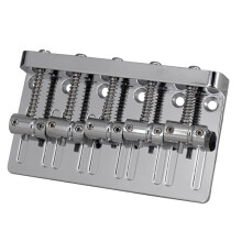 5 String Thickened Bass Saddle Bridge Pull String Plate for 5 String Electric Bass Guitar Accessories Silver
