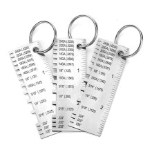 Metal Sheet Thickness Gauge, 3 Pack Stainless Steel Wire Gauge Size Inspection Tool Welding Tool Accessories