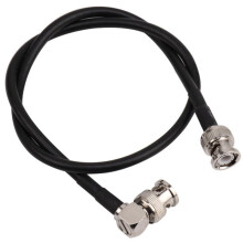 Adaptateur BNC Mâle Droit BNC Prise RA 90 Degrés Câble Coaxial RF RG58 100 cm