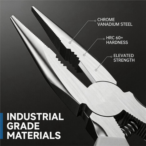 Alicate de Bico Longo de 6 Polegadas, Alicate de Grau Industrial em Aço CR-V, Alicate À Prova de Ferrugem para Fabricação de Joias e Reparos 2
