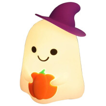 Silicone Night Light for Children Halloween Magical Little Cartoon Tap Light Halloween Decor Lights Warm Light