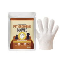 Verwijderbare Hypoallergene Huisdierverzorgingshandschoenen, Geen-Rinse Schoonmaakdoekhandschoenen voor Honden, Katten en Kleine Huisdieren