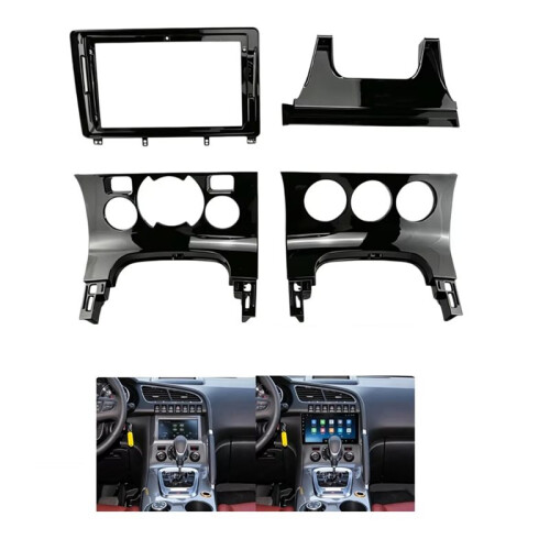 9 Inch Car Frame Fascia Adapter for  3008 2013-2016 Android Radio Stereo Frame Dash Fitting Panel Kit 2