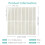 5 Sheets Removable Beige Tile Stickers - Peel & Stick Waterproof Decals for Kitchen & Bathroom 7
