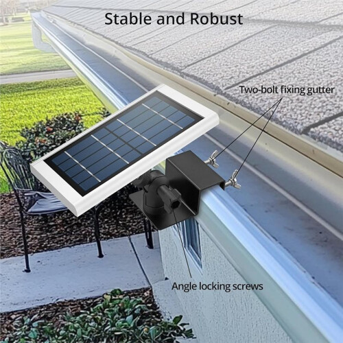 Adjustable Solar Panel Mounting Bracket Kit (Pair) - Supports 360 Rotation - Outdoor Solar Mounting Accessory 1