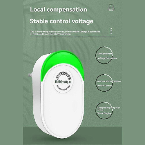 Electricity Energy Saver for Home,Power Saving Device for Electrical Appliances, Efficient Electricity Usage EU PLUG 2