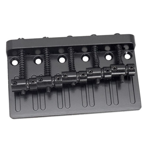 5 String Thickened Bass Saddle Bridge Pull String Plate for 5 String Electric Bass Guitar Accessories Black 1
