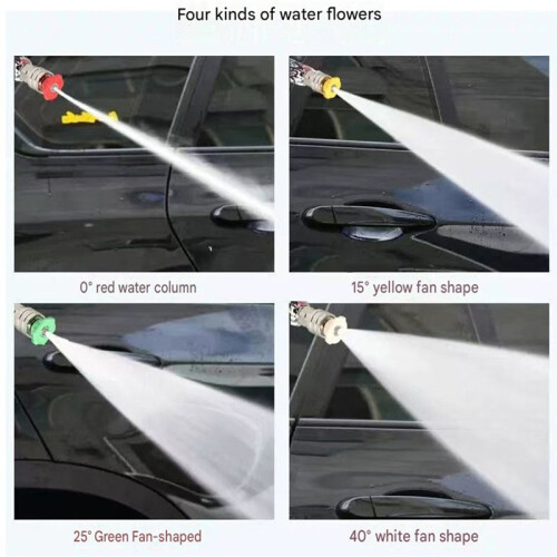Classic Graffiti Design Washer Gun Set Supplied 5 Nozzles Base1/4" Quick Connect for Auto Maintenance Tool 1