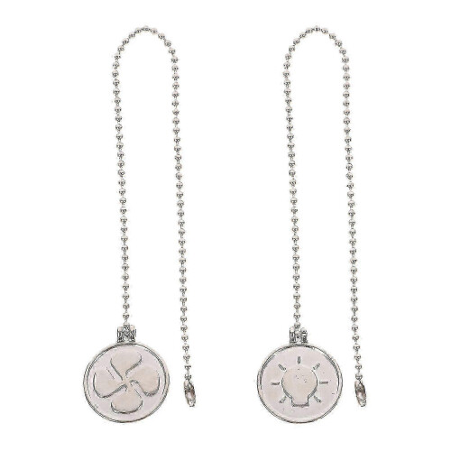 2025 2 Pcs Metal Fan Ceiling Fan Cord Decorative Light Pulls Chandelier Chain Pendant Fan Light Pulls 1