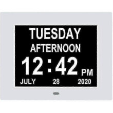 Orologio digitale extra large con calendario, data, ora e indicatore del giorno della settimana, ideale per persone con demen