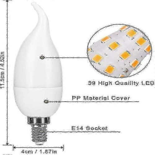 Decorative 3W E14 LED Bulb with Flame Effect 1